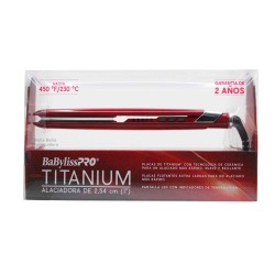 Plancha de cabello BaBylissPRO Titanium roja